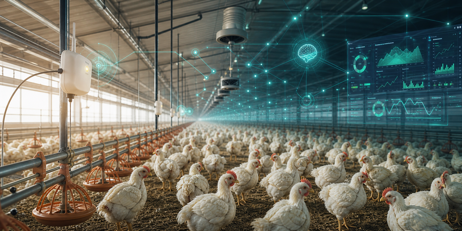 Poultry house evolving into AI-powered automation environment